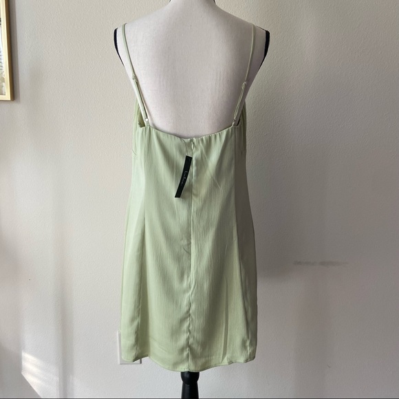 Lulu’s Light Green Satin Mini Dress - Picture 5 of 5